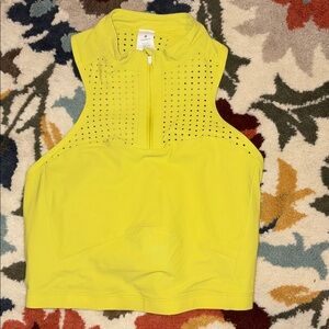 Lululemon Athletica Yellow Crop Top